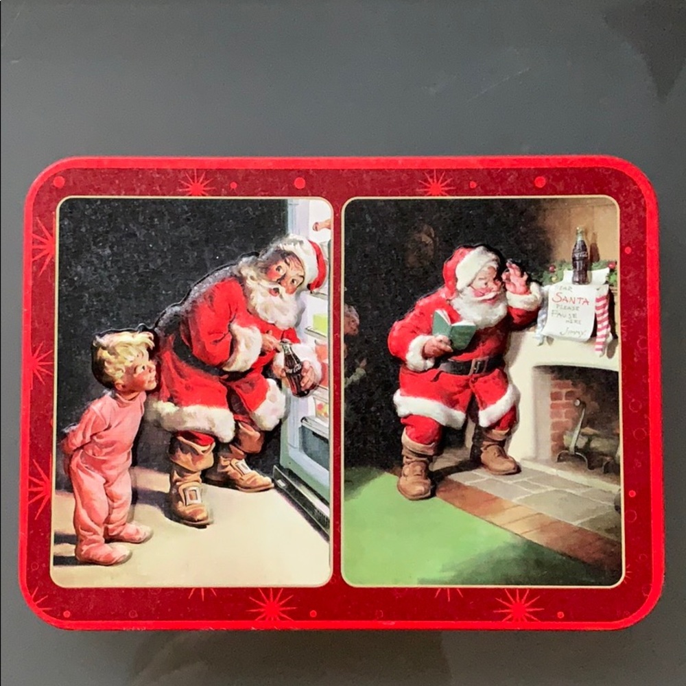 Sealed double deck of Coca Cola Christmas Cards